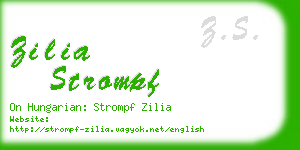 zilia strompf business card